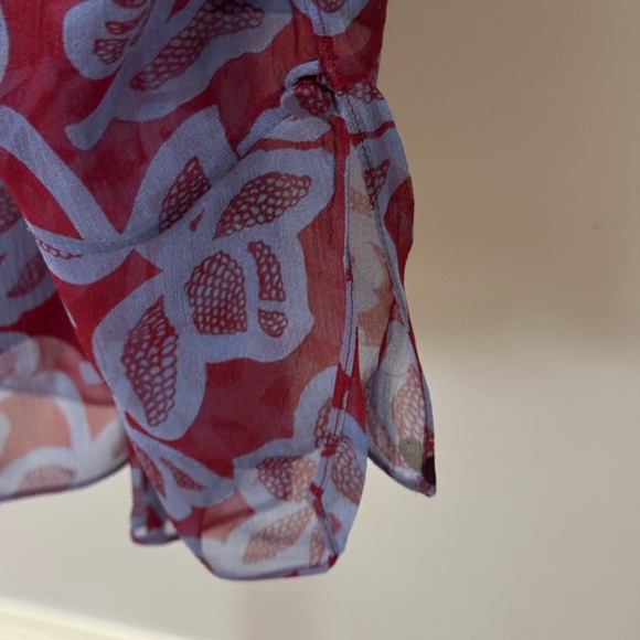 Rebecca Taylor Vera Fleur Mock Neck Blouse - Picture 6 of 14
